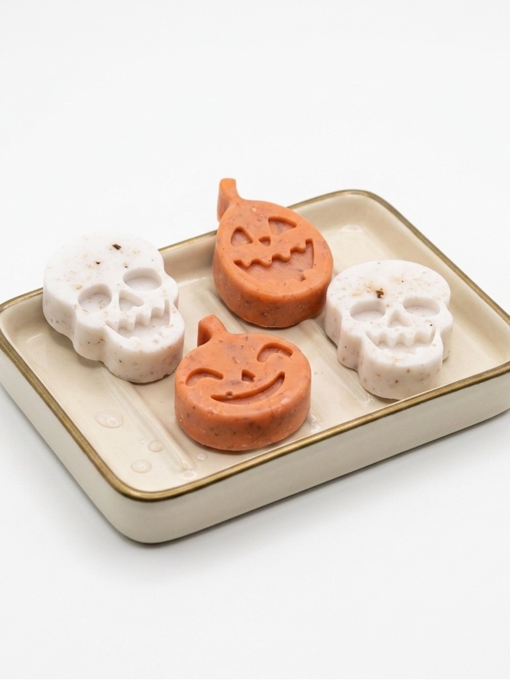 New Handmade By VintageBitch Gifts Pumpkin & Skull Coffee Face & Soap Body Bars